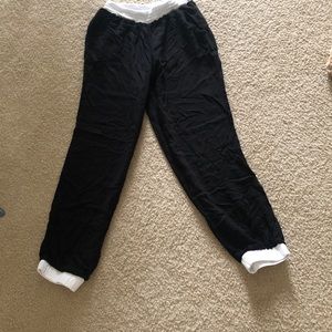 Women’s cuffed pants.